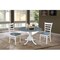 International Concepts Square 42 in Dual Drop Leaf Table, 2 Emily Side Chairs, White/Heather Gray, 42 in W, 42 in L, Wood K05-42DP-C617P - alternate 8